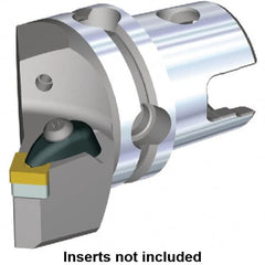 Kennametal - Right Hand Cut, Size KM50, SN.. Insert Compatiblity, Modular Turning & Profiling Cutting Unit Head - 27mm Ctr to Cutting Edge, 58.3mm Head Length, Through Coolant, Series Kenclamp - Americas Tooling