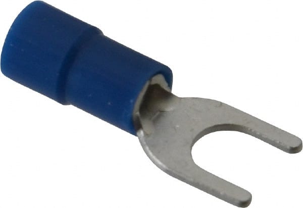 Thomas & Betts - #10 Stud, 16 to 14 AWG Compatible, Partially Insulated, Crimp Connection, Standard Fork Terminal - Americas Tooling