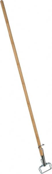 PRO-SOURCE - 60" Standard Wood Quick Connect Mop Handle - Metal Connector, Use with Wet Mops - Americas Tooling