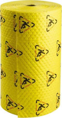 Brady SPC Sorbents - 80 Gal Capacity per Package, Chemical/Hazmat Roll - 300' Long x 30" Wide, Yellow, Polypropylene - Americas Tooling