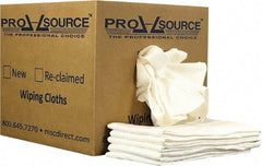 PRO-SOURCE - 12 Inch Long x 20 Inch Wide Virgin Cotton Diaper Rags - White, Lint Free, 10 Lbs. at 2 to 4 per Pound, Box - Americas Tooling