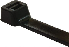 Value Collection - 6" Long Black Nylon Standard Cable Tie - 40 Lb Tensile Strength, 38mm Max Bundle Diam - Americas Tooling