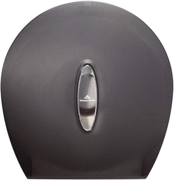 Georgia Pacific - Jumbo Single Roll Plastic Toilet Tissue Dispenser - 13-11/16" Wide x 14-9/32" High x 5-3/4" Deep, Gray - Americas Tooling