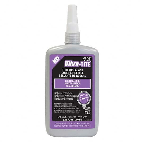 Vibra-Tite - 250 mL Bottle, Purple, Pneumatic - Hydraulic Thread Sealant - Americas Tooling