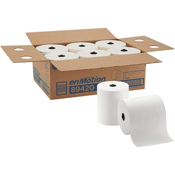 Georgia Pacific - Hard Roll of 1 Ply White Paper Towels - 8-1/4" Wide, 700' Roll Length - Americas Tooling