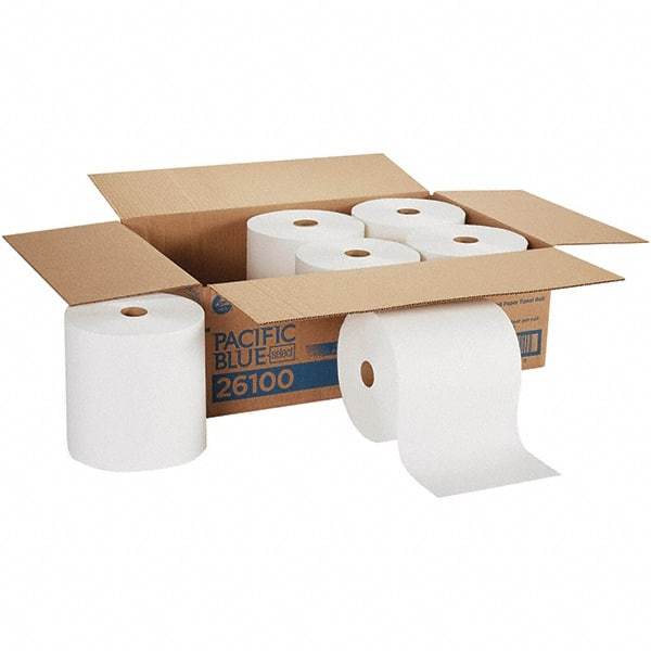 Georgia Pacific - Hard Roll of 1 Ply White Paper Towels - 7-7/8" Wide, 1,000' Roll Length - Americas Tooling