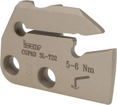 Iscar - 0.1102 to 0.157" Groove Width, 0.866" Max Depth of Cut, Left Hand Cut, Indexable Grooving Blade - GIF.., GIM.., GIP.., TIP.. Insert Style, Series Cut Grip - Americas Tooling