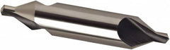 Combo Drill & Countersink: Metric, High Speed Steel Bright (Polished) Finish, Right Hand Cut, Series 281