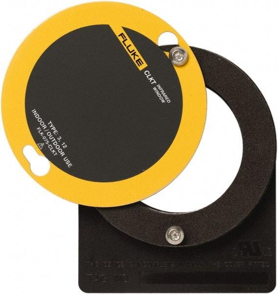 Fluke - 68mm (2.7") Diam, Infrared Viewing Window - 3,632mm (5.63") View Area, 2mm (0.08") Thickness, Use with Outdoor & Indoor, Thermal Imagers - Americas Tooling