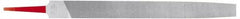 Simonds File - 4" Long, Smooth Cut, Mill American-Pattern File - Single Cut, Tang - Americas Tooling