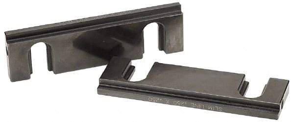 Snap Jaws - 6" Wide x 1-3/4" High x 1/2" Thick, Step Vise Jaw - Steel, Fixed Jaw, Compatible with 6" Vises - Americas Tooling