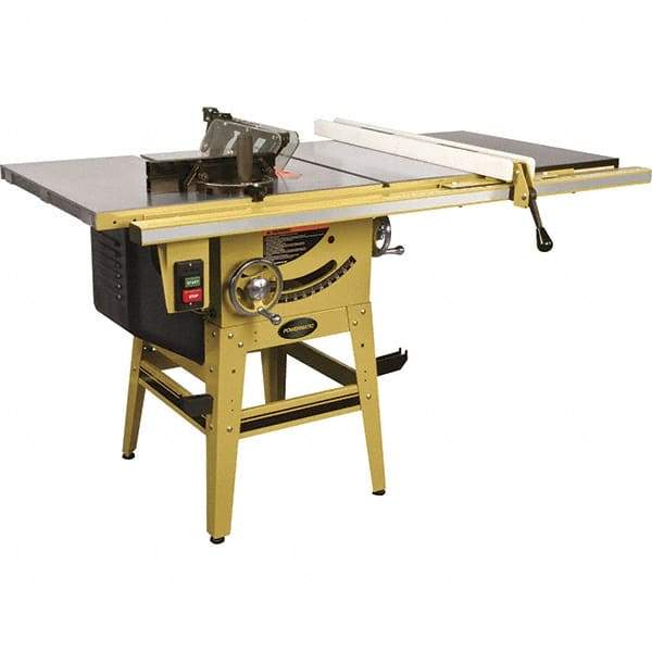 Jet - 10" Blade Diam, 5/8" Arbor Diam, 1 Phase Table Saw - 115/230 Volt, 3-1/8" Cutting Depth - Americas Tooling