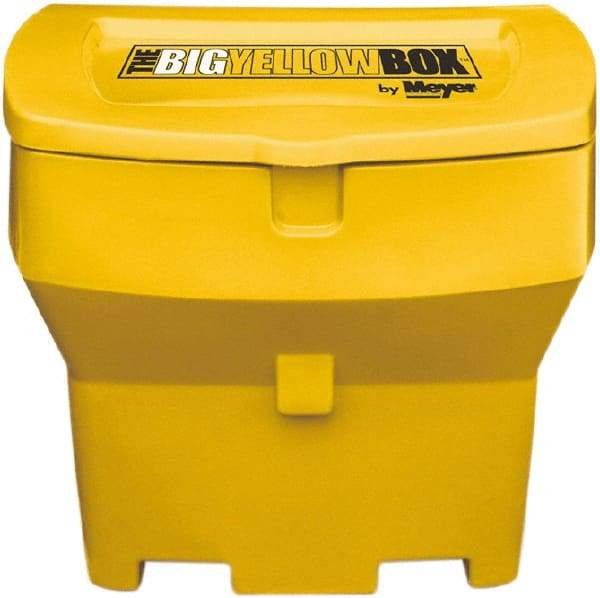 Meyer Products - 600 Lb Load Capacity Yellow Polymer Cargo Box - Stacking, 32" Long x 23" Wide x 20" High, Lid Included - Americas Tooling