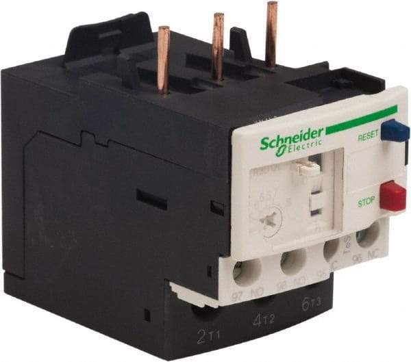 Schneider Electric - 3 Pole, NEMA Size 00-1, 5.5 to 8 Amp, 690 VAC, Thermal NEMA Overload Relay - Trip Class 20, For Use with LC1D09, LC1D12, LC1D18, LC1D25, LC1D32 and LC1D38 - Americas Tooling