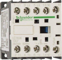 Schneider Electric - 3 Pole, 230 to 240 Coil VAC at 50/60 Hz, 6 Amp at 440 VAC, Nonreversible IEC Contactor - BS 5424, CSA, IEC 60947, NF C 63-110, RoHS Compliant, UL Listed, VDE 0660 - Americas Tooling