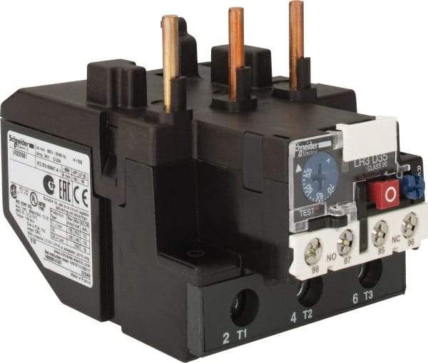 Schneider Electric - 55 to 70 Amp, 690 VAC, Thermal IEC Overload Relay - Trip Class 20, For Use with LC1D80 and LC1D95 - Americas Tooling