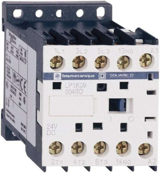 Schneider Electric - 4 Pole, 24 Coil VDC, 16 Amp at 690 VAC and 20 Amp at 440 VAC, Nonreversible IEC Contactor - BS 5424, CSA, IEC 60947, NF C 63-110, RoHS Compliant, UL Listed, VDE 0660 - Americas Tooling