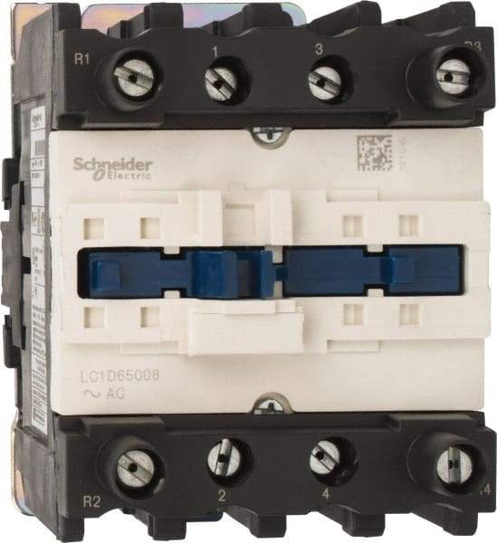 Schneider Electric - 4 Pole, 120 Coil VAC at 60 Hz, 80 Amp at 440 VAC, Nonreversible IEC Contactor - Bureau Veritas, CCC, CSA, CSA C22.2 No. 14, DNV, EN/IEC 60947-4-1, EN/IEC 60947-5-1, GL, GOST, LROS, RINA, RoHS Compliant, UL 508, UL Listed - Americas Tooling