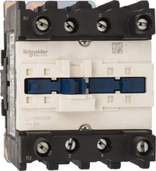 Schneider Electric - 4 Pole, 120 Coil VAC at 60 Hz, 80 Amp at 440 VAC, Nonreversible IEC Contactor - Bureau Veritas, CCC, CSA, CSA C22.2 No. 14, DNV, EN/IEC 60947-4-1, EN/IEC 60947-5-1, GL, GOST, LROS, RINA, RoHS Compliant, UL 508, UL Listed - Americas Tooling