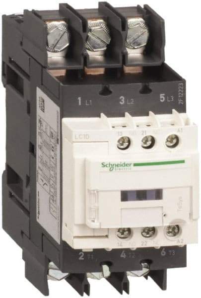 Schneider Electric - 3 Pole, 208 Coil VAC at 50/60 Hz, 40 Amp at 440 VAC, Nonreversible IEC Contactor - CCC, CSA, CSA C22.2 No. 14, EN/IEC 60947-4-1, EN/IEC 60947-5-1, GOST, RoHS Compliant, UL 508, UL Listed - Americas Tooling