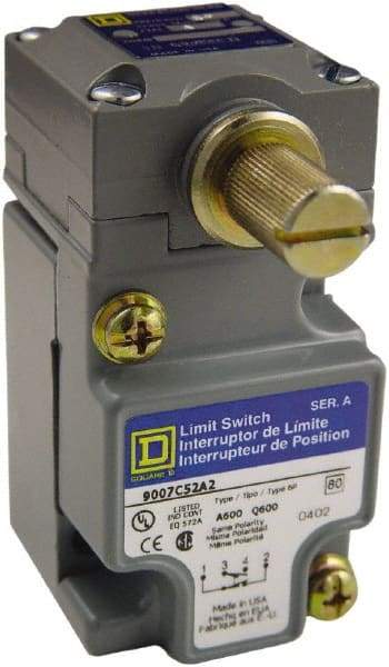 Square D - SPDT, NC/NO, 600 Volt Screw Terminal, Rotary Head Actuator, General Purpose Limit Switch - 1, 2, 4, 6, 12, 13, 6P NEMA Rating, IP67 IPR Rating - Americas Tooling