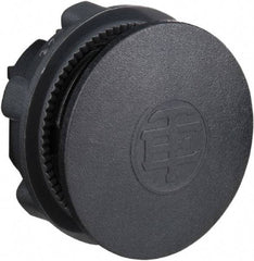 Schneider Electric - Flush Pushbutton Switch Blanking Plug - Black, Round Button - Americas Tooling