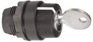 Schneider Electric - 22mm Mount Hole, 3 Position, Key Operated, Selector Switch Only - Black, Momentary (MO), Shock, Vibration and Water Resistant - Americas Tooling