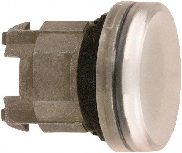 Schneider Electric - White Lens LED Pilot Light - Round Lens, Shock Resistant, Vibration Resistant, Water Resistant - Americas Tooling