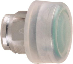 Schneider Electric - 22mm Mount Hole, Flush, Pushbutton Switch Only - Round, Green Pushbutton, Nonilluminated, Momentary (MO) - Americas Tooling