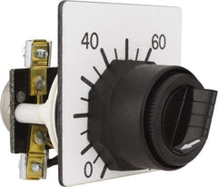 Square D - 10,000 Ohm, 30mm, 300 VAC Potentiometer - 2 Watts, Nonilluminated, Knob Operated, NEMA 4, 13 - Americas Tooling