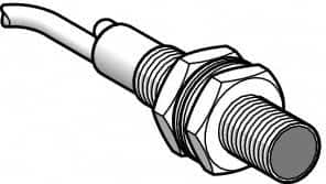 Telemecanique Sensors - Cable Connector, 0.3m Nominal Distance, Shock and Vibration Resistant, Diffused Photoelectric Sensor - 12 to 24 VDC, 1000 Hz, Brass, 48mm Long x 8mm Wide x 7 Inch High - Americas Tooling