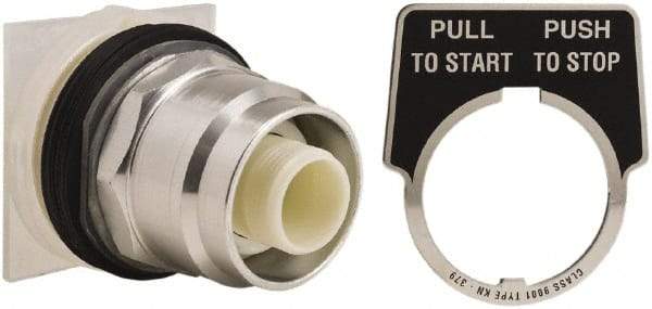 Schneider Electric - 30mm Mount Hole, Extended Straight, Pushbutton Switch Only - Round, Maintained (MA), Momentary (MO), Weatherproof, Dust and Oil Resistant - Americas Tooling