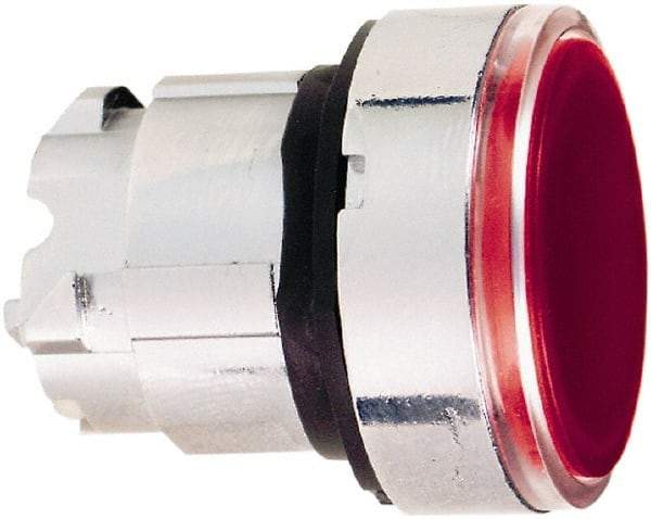 Schneider Electric - 22mm Mount Hole, Flush, Pushbutton Switch Only - Round, Red Pushbutton, Nonilluminated, Momentary (MO) - Americas Tooling