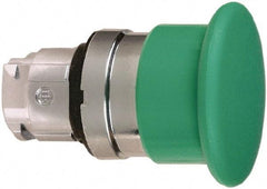 Schneider Electric - 22mm Mount Hole, Extended Mushroom Head, Pushbutton Switch Only - Round, Green Pushbutton, Nonilluminated, Momentary (MO) - Americas Tooling