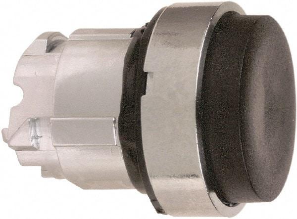 Schneider Electric - 22mm Mount Hole, Extended Straight, Pushbutton Switch Only - Round, Black Pushbutton, Maintained (MA) - Americas Tooling