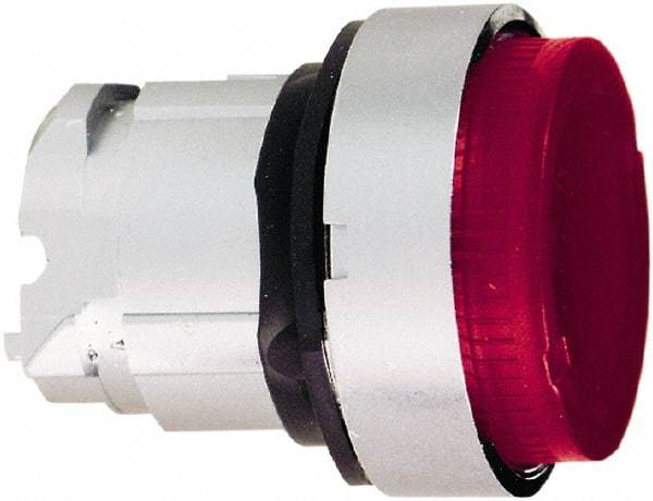 Schneider Electric - 22mm Mount Hole, Extended Straight, Pushbutton Switch Only - Round, Red Pushbutton, Nonilluminated, Momentary (MO) - Americas Tooling