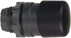 Schneider Electric - 22mm Mount Hole, Extended Mushroom Head, Pushbutton Switch Only - Round, Black Pushbutton, Nonilluminated, Momentary (MO) - Americas Tooling