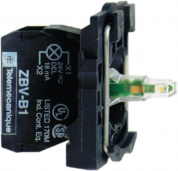 Schneider Electric - 110-120 V Orange Lens LED Indicating Light - Screw Clamp Connector, Vibration Resistant - Americas Tooling