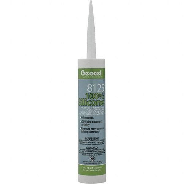 Geocel - 10.3 oz Tube Clear Silicone Cure Sealant - Outdoor - Americas Tooling