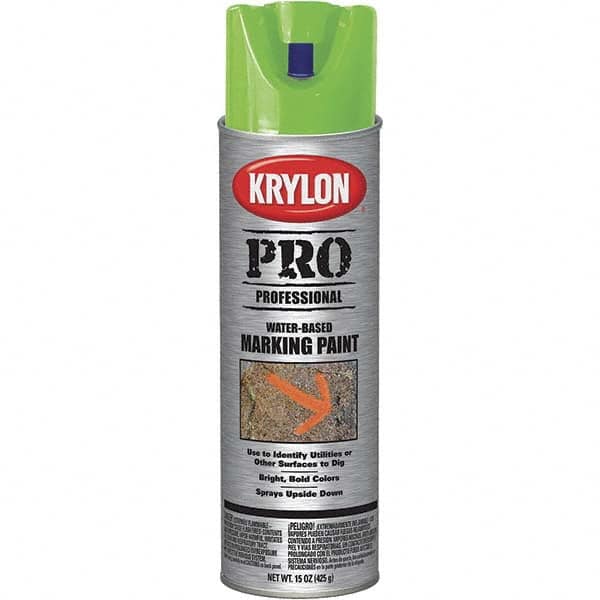 Krylon - 15 fl oz Green Marking Paint - Water Base Formula - Americas Tooling