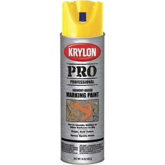 Krylon - 15 fl oz Yellow Marking Paint - Solvent Base Formula - Americas Tooling