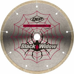 QEP - 7" Diam, 5/8" Arbor Hole Diam, Wet & Dry Cut Saw Blade - Diamond-Tipped, Smooth Action, Standard Round Arbor - Americas Tooling