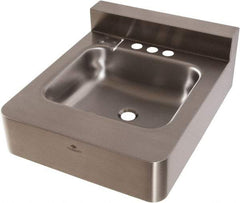 Acorn Engineering - 5" Long x 14" Wide Inside, 1 Compartment, Grade 304 Stainless Steel ADA Lavatory Sink-Wall Mount - 16 Gauge, 22" Long x 18" Wide x 26" High Outside, 5" Deep - Americas Tooling