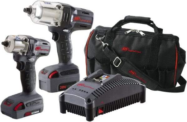 Ingersoll-Rand - 20 Volt Cordless Tool Combination Kit - Includes 1/2" Impact Wrench & 1/2" Drill/Driver, Lithium-Ion Battery Included - Americas Tooling