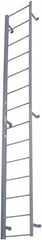 Cotterman - 77" 7 Step Fixed Ladder - Dock Ladder, 300 Lb Capacity, 21" Base Width x 9" Base Depth - Americas Tooling