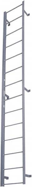 Cotterman - 132" 12 Step Fixed Ladder - Dock Ladder, 300 Lb Capacity, 21" Base Width x 9" Base Depth - Americas Tooling