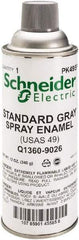 Square D - Gray, Flat, Enamel Spray Paint - Americas Tooling