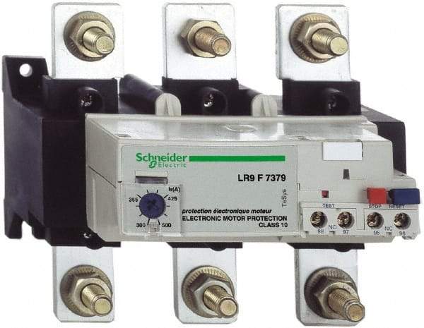 Schneider Electric - 300 to 500 Amp, 1,000 VAC, Thermal IEC Overload Relay - Trip Class 10, For Use with LC1F225 and LC1F500 - Americas Tooling