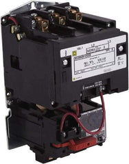 Square D - 24 Coil VAC at 60 Hz, 27 Amp, NEMA Size 1, Nonreversible Open Enclosure NEMA Motor Starter - 3 Phase hp: 10 at 460 VAC, 10 at 575 VAC, 7-1/2 at 200 VAC, 7-1/2 at 230 VAC - Americas Tooling