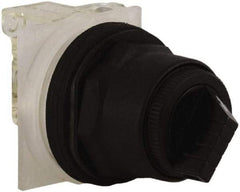 Schneider Electric - 30mm Mount Hole, 2 Position, Knob and Pushbutton Operated, Selector Switch - Black, Maintained (MA), Anticorrosive, Weatherproof, Dust and Oil Resistant - Americas Tooling